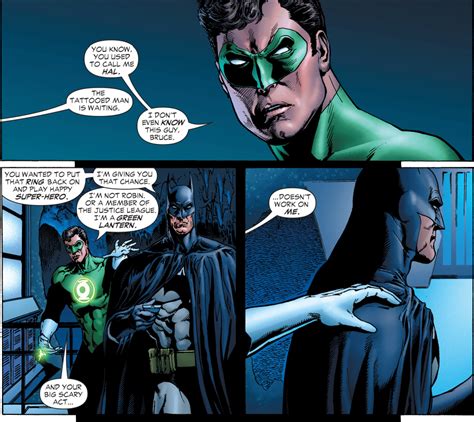 batman with green lantern ring|hal jordan punches batman.